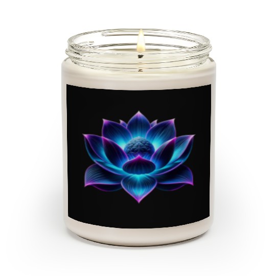 Neon Lotus Scented Candles