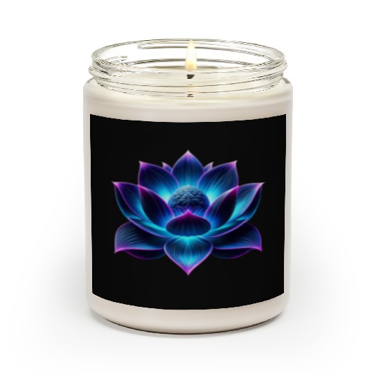 Neon Lotus Scented Candles
