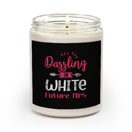 Bridal Dazzling In White Scented Candles
