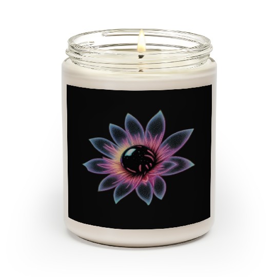 Galactic Lotus Neon Design Scented Candles