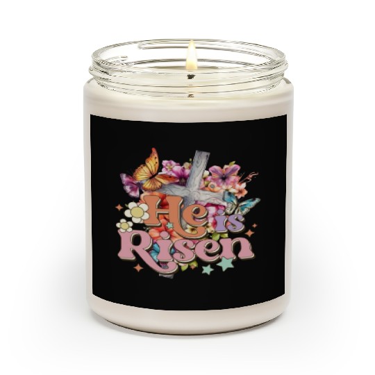 He Is Risen Christian Easter Jesus Resurrection Scented Candles