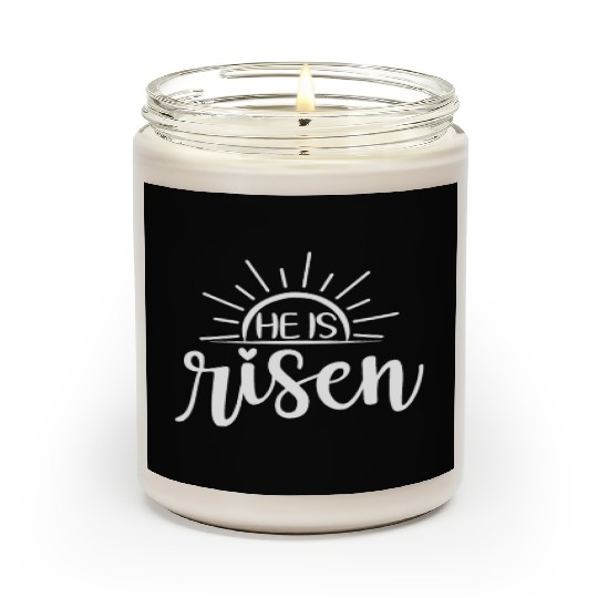 He Is Risen Sunrise Christian Easter Jesus Scented Candles
