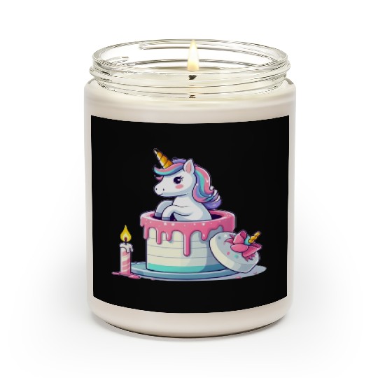 Unicorn Cake Surprise Scented Candles