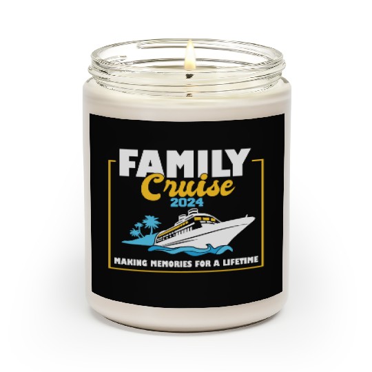 Family Cruise 2024 Voyage Cruising Tour Matching Scented Candles