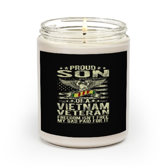 Freedom Isn't Free Proud Son Of A Vietnam Scented Candles