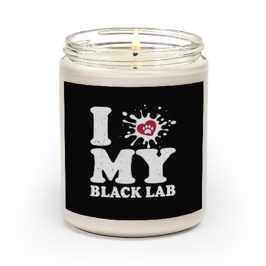 I Love My Black Lab Labrador Retriever Owner Scented Candles
