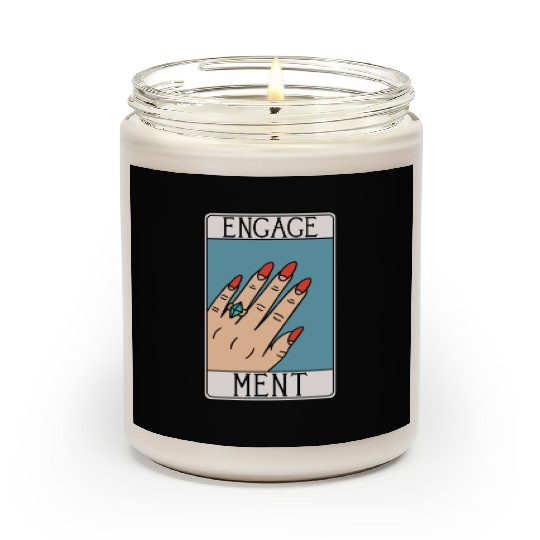 Engagement - Engaged Tarot Card - Wedding Proposal Scented Candles