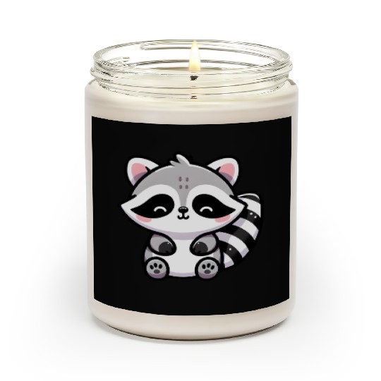 Cute Raccoon Cub Scented Candles
