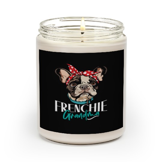 French Bulldog Lovers FRENCHIE GRANDMA Funny Scented Candles