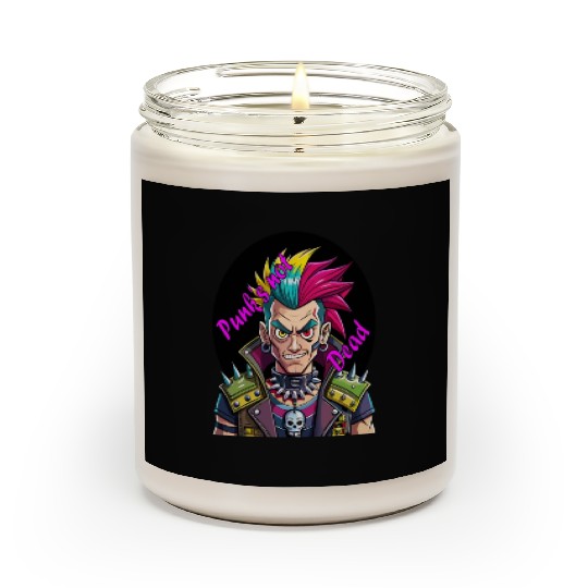 Rebel's Gaze: A Tribute to Punk's Resilience Scented Candles