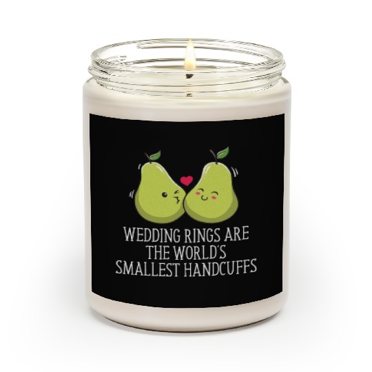 Wedding Rings Worlds Smallest Handcuffs Funny Scented Candles