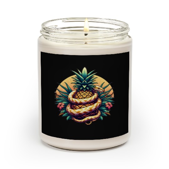 Python around pineapple Scented Candles