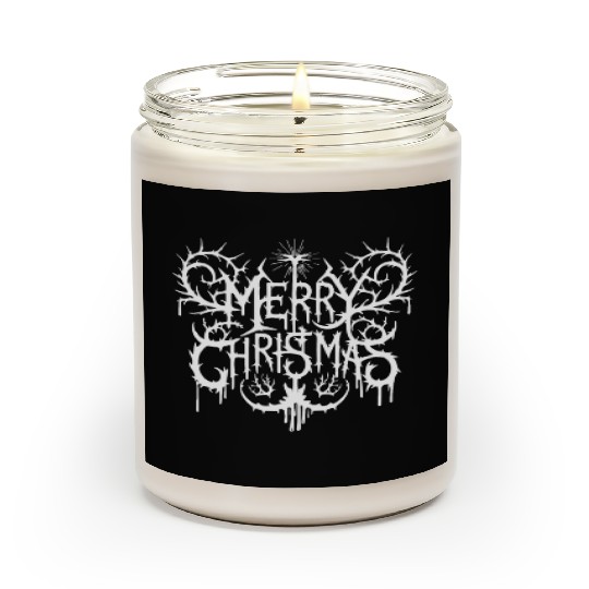 Merry Christmas | Deathcore Festive Holiday Metal Scented Candles