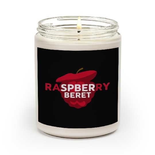 Cute Raspberry Beret Scented Candles