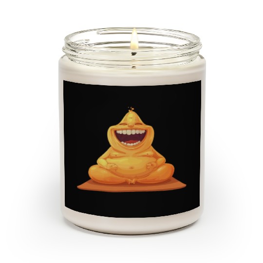 Joyful Yellow Creature Embracing Laughter Scented Candles