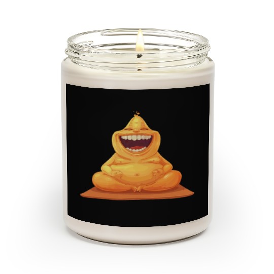 Joyful Yellow Creature Embracing Laughter Scented Candles