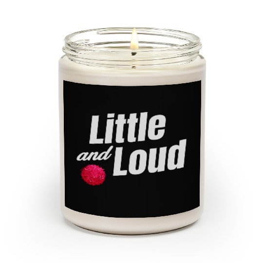Little And Loud Funny Cheer Flyer Football Scented Candles