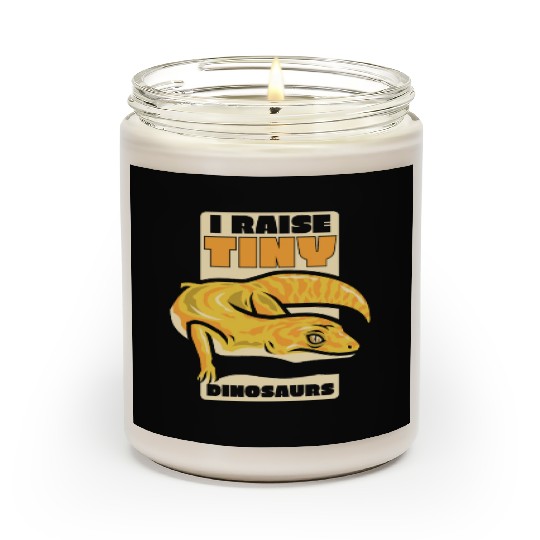 I Raise Tiny Dinosaurs Gekkota Crested Lizard Scented Candles