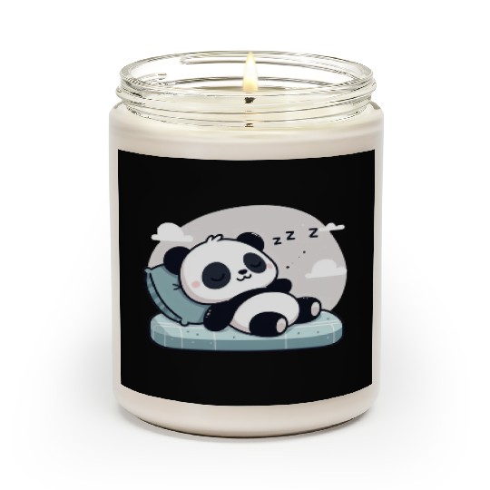 Sleeping baby panda Scented Candles