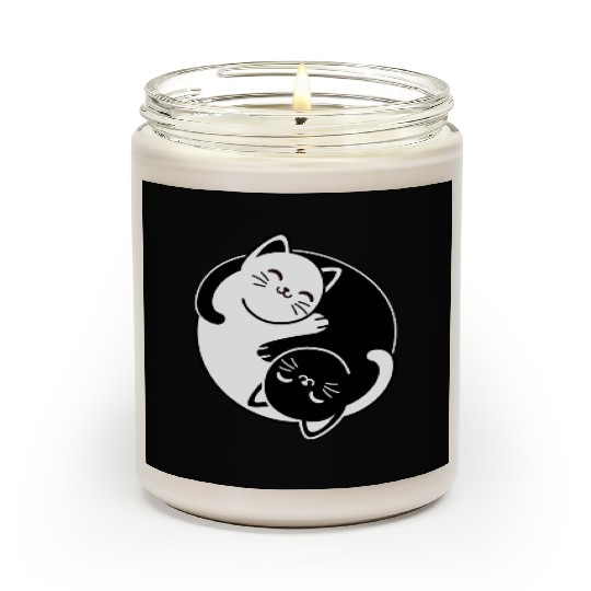 Yin and Yang Cats Scented Candles