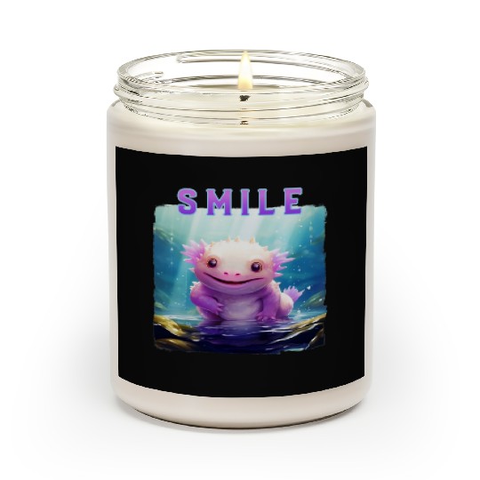 Colorful Smiling Lizard Underwater Scented Candles