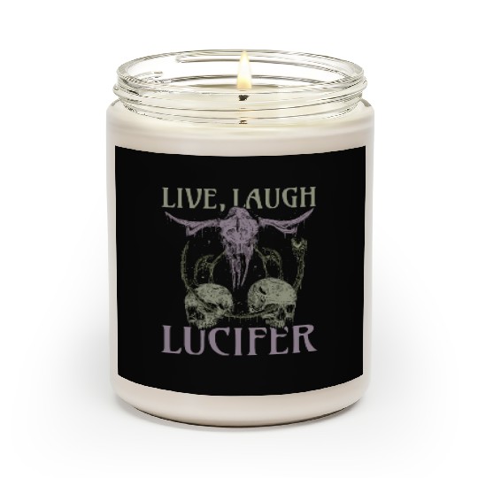 Live Love Lucifer Goth Festival Death Metal Scented Candles
