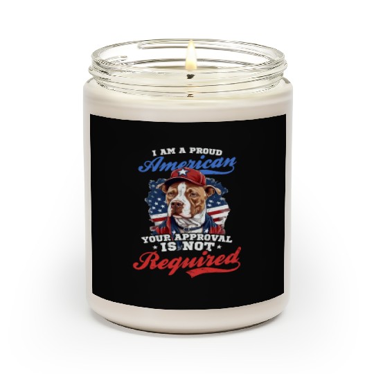 4th Of July Baseball Proud American No Aproval Scented Candles
