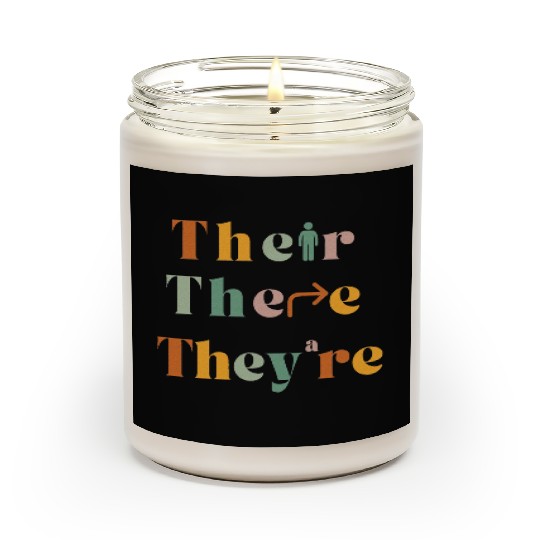Their There They re Funny English Teacher Gramma Scented Candles