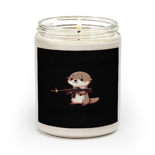 Machine Gun otter Scented Candles