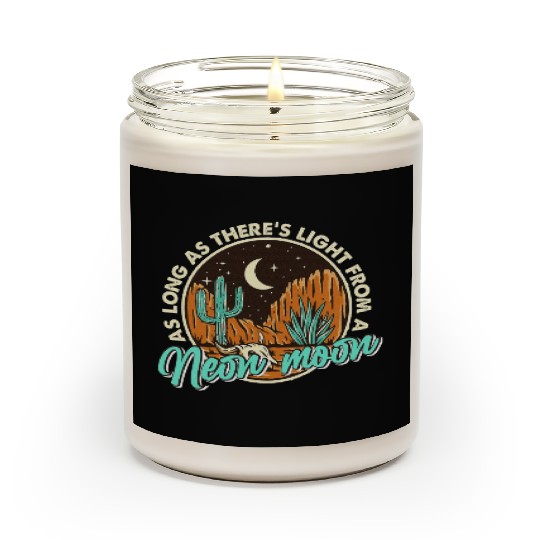 Neon Moon Cactus Country Mountain Western Cow Scented Candles
