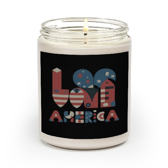 I Love America Scented Candles
