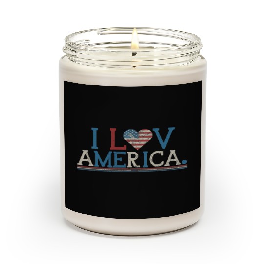 I Love America Scented Candles