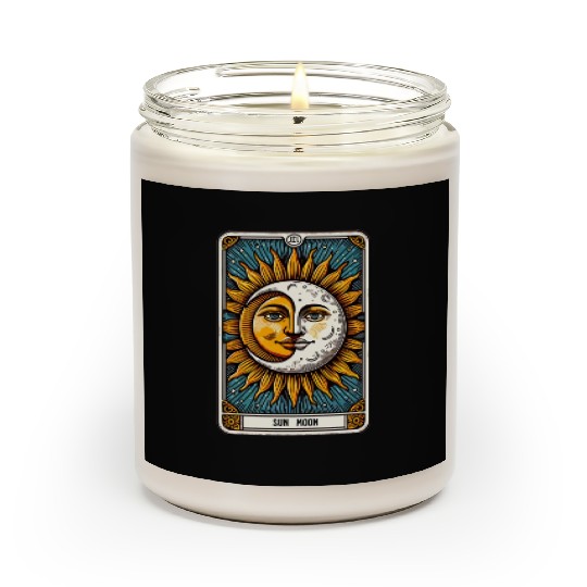 Tarot Card Sun Moon Scented Candles