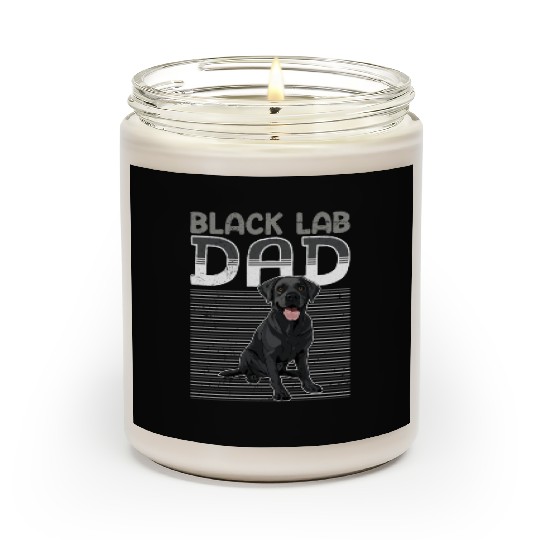 Black Labrador BLACK LAB DAD Labrador Owner Scented Candles