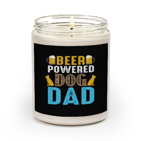 Bear powered dog dad Scented Candles