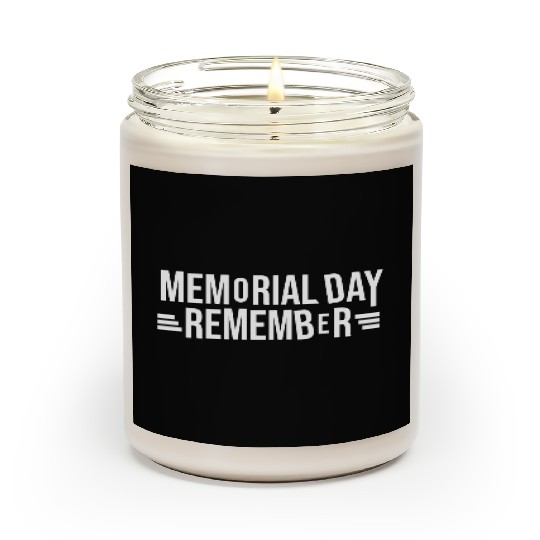 Memorial Day Commemorative Design Scented Candles