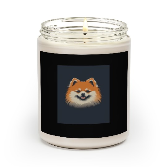 Pomeranian Dog 1 - Japanese Old Vintage Scented Candles
