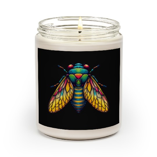 Colorful Cicada Insect Great Eastern Brood Cicada Scented Candles
