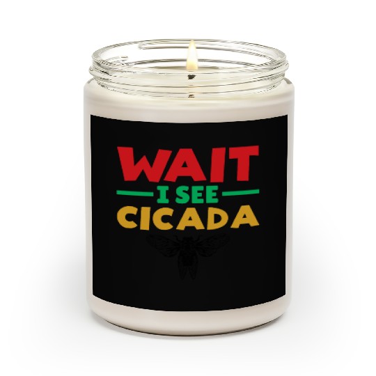 Wait I See Cicada, Colorful Cicada Spring Summer Scented Candles