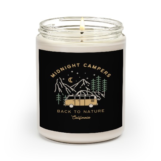Midnight Campers Back to nature California Scented Candles