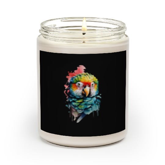 Macaw, Budgie Cockatoo, Parrot Flock Scented Candles