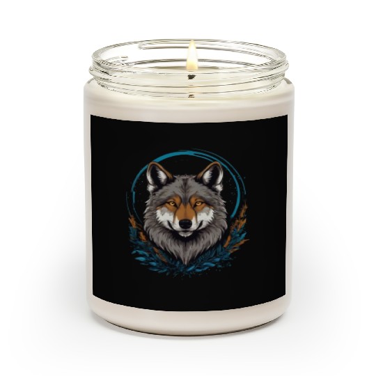 Flag Wolves July Howling Wolf Scented Candles