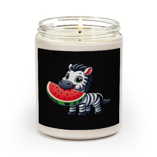 Zebra melon watermelon fruit fruity Scented Candles