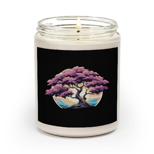 Zen nature purple tree Scented Candles