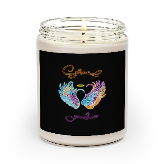 Neon angel wings with helo Scented Candles