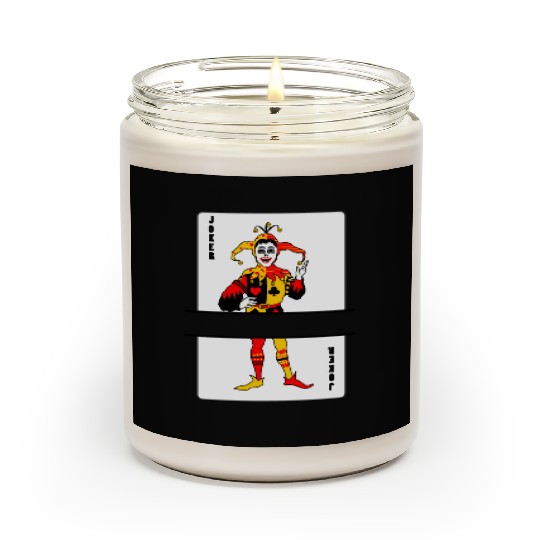 Playing card Joker banner Scented Candles