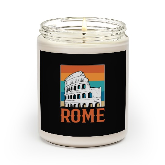 Rome Italy Vintage Museum Curator Scented Candles