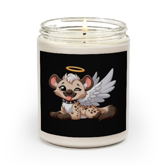 Hyena angel wings halo fantasy Scented Candles