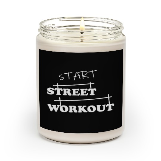 Fun calisthnics street workout generation Z school Scented Candles