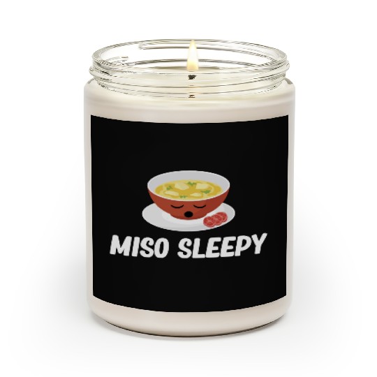 Miso Sleepy Miso Puns Asian Chinese Cuisine Scented Candles